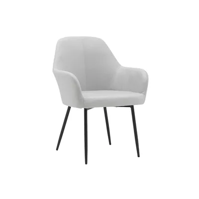 Q-CONNECT Silla Q-Connect Confidente Siemione Base Metalica Alt Max 820 Anc 570 Prof 580 Color Gris Claro