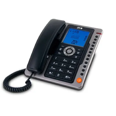 SPC Telefono Spc Sobremesa/mural Pantalla 3,5" Retroiluminada con Rellamada Opcion Mute 7 Memorias Directas Color Negro