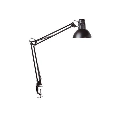 MAUL Lampara de Escritorio Maul Metal 57W Doble Brazo Cabezal Orientable Pinza Negra