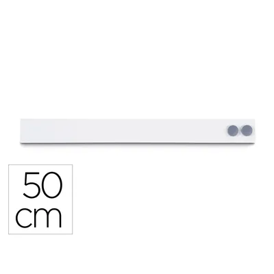 MAUL Barra Magnetica Maul Standard Longitud 50 CM Color Blanco con Dos Imanes Incluidos