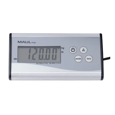 MAUL Bascula para Paquetes Maul Cargo con Visor Separado 120 KG Precision Pesaje 50 G Color Acero Inoxidable