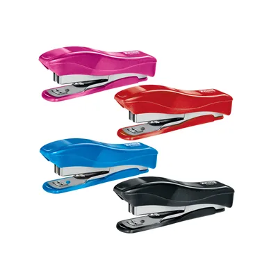 PETRUS Grapadora Petrus Liliput 200 Wow Capacidad 12 Hojas + Caja Grapas 23/6 Colores Surtidos