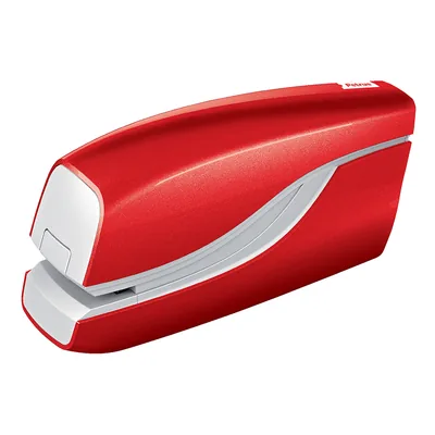 PETRUS Grapadora Petrus Electrica E-310 Contactless Rojo Metalizado Capacidad 12 Hojas Usa Grapas Nº 10