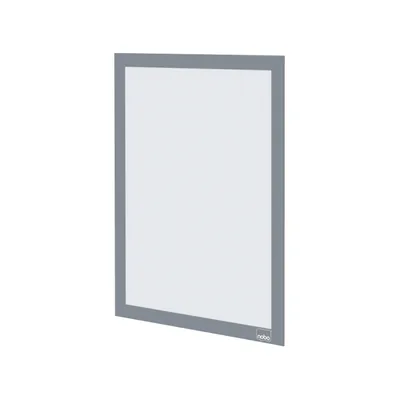NOBO Marco Porta Anuncios Nobo DIN A4 Marco Magnetico Autoadhesivo Color Plata Pack de 2 Unidades