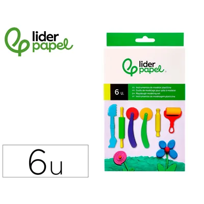 DAS Instrumentos de Modelar Liderpapel para Plastilina Caja de 6 Piezas Surtidas
