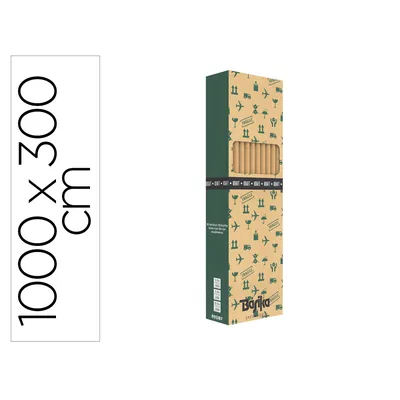 BASIKA Papel de Regalo Basika Kraft Liso Rollo Ancho 100 CM Longitud 3 M Gramaje 50 G