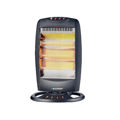 BLAUPUNKT Estufa de Cuarzo Blaupunkt 1200W Tres Niveles Potencia Funcion Oscilante Color Negro