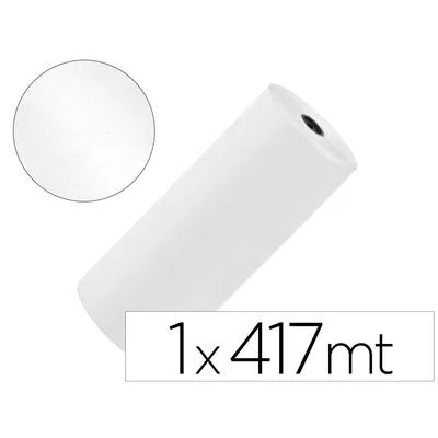 LIDERPAPEL Papel Kraft Liderpapel Blanco Bobina 1 M X 417 M Especial para Embalaje Peso 25 KG
