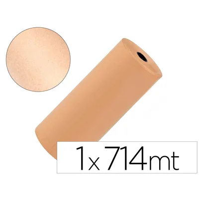 LIDERPAPEL Papel Kraft Liderpapel Marron Bobina 1 M X 714 M Especial para Embalaje Peso 50 KG