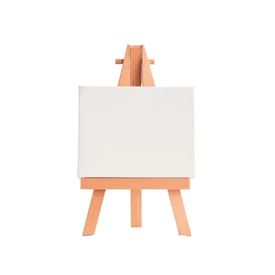 LIDERPAPEL Mini Lienzo con Caballete Liderpapel 6X8 CM Gramaje 280G/M2 Certificado Fsc