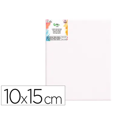 LIDERPAPEL Bastidor Liderpapel 0P Lienzo Grapado Parte Trasera Algodon 100% Bordes Madera 10X15 CM Gramaje 280G/M2 Certificado