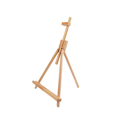 LIDERPAPEL Caballete Pintor de Sobremesa Liderpapel Madera de Haya Barnizado 47X38X31 CM Certificado Fsc