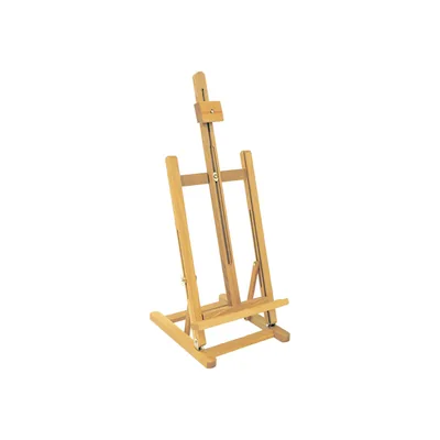 LIDERPAPEL Caballete Pintor de Sobremesa Liderpapel Madera de Pino Barnizado 80X27,5X30 CM Certificado Fsc