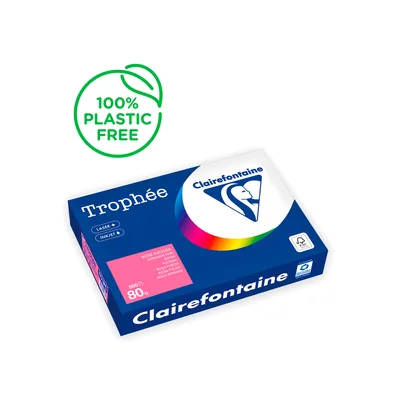 TROPHEE Papel Color Trophee DIN A4 80 GR Rosa Fuscia Intenso Paquete de 500 Hojas