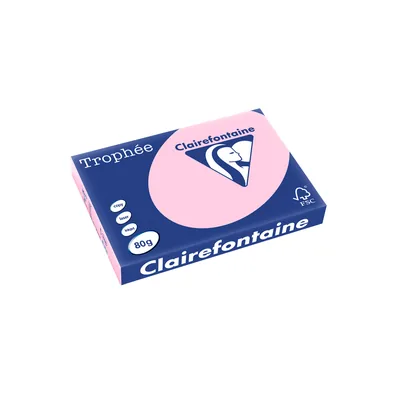 TROPHEE Papel Color Trophee DIN A3 80 GR Rosa Pastel Paquete de 500 Hojas