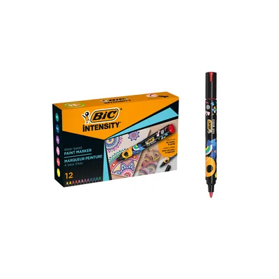 BIC Rotulador Bic Intensity Paint Marker Caja de 12 Unidades Colores Surtidos