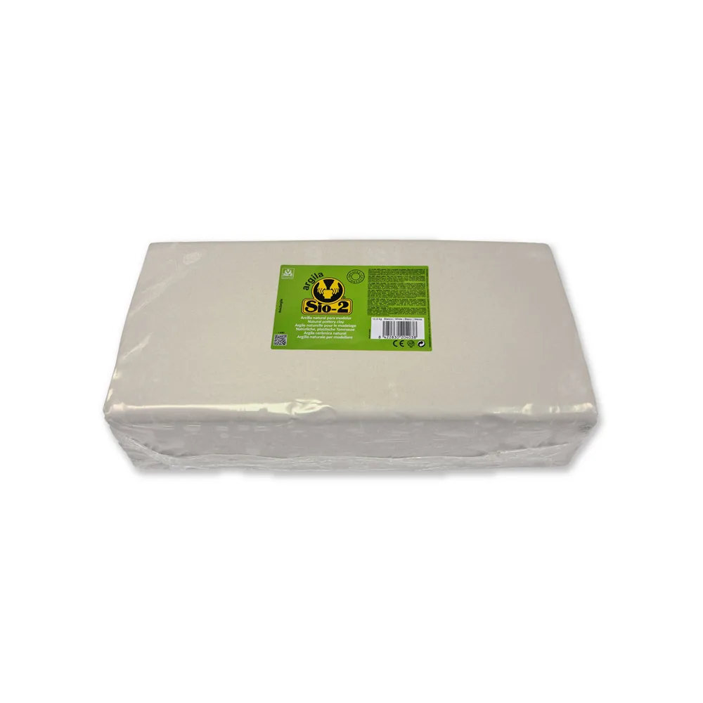Arcilla Argila SIO-2 Color Blanco Paquete de 12,5 KG