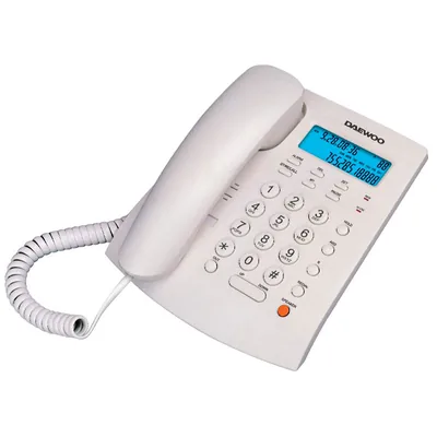 DAEWOO Telefono Daewoo Sobremesa Pantalla Retroiluminada Manos Libres Color Blanco