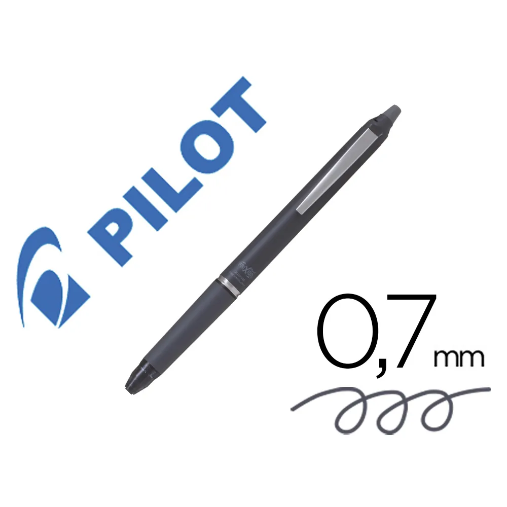 Boligrafo Pilot Frixion Zone Borrable 0,7 MM Punta Media Gris