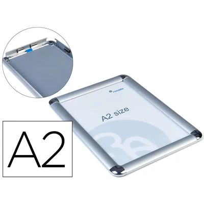 ROCADA Marco Porta Anuncios Rocada Clip DIN A2 Marco de Aluminio Anodizado 42X59,4 CM