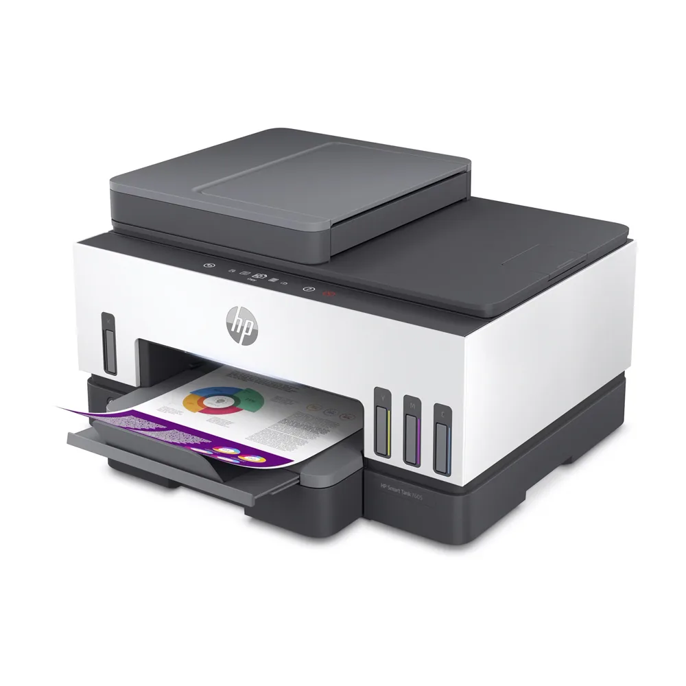 Equipo Multifuncion Hp Smart Tank 7605 All In One Tinta Color A4 15PPM NEGRO/9PPM Color Escaner Copia Impresora