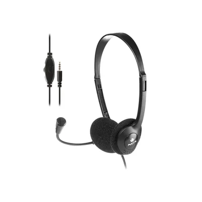 NGS Auricular Ngs Headset MS103 Max con Microfono y Control de Volumen Longitud Cable 1,5 M Color Negro