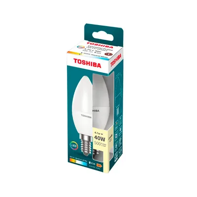 TOSHIBA Bombilla Led Toshiba Essential C37 E14 4.7W Luz Neutra 4000K