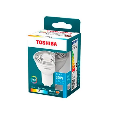 TOSHIBA Foco Led Toshiba Essential GU10 4.5W Luz Fria 6500K