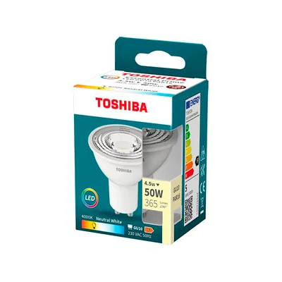 TOSHIBA Foco Led Toshiba Essential GU10 4.5W Luz Neutra 4000K