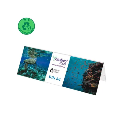 ARCHIVO 2000 Identificador Sobremesa Archivo 2000 Petg Flexible Visibilidad Doble Cara DIN A4 85X300X100 MM