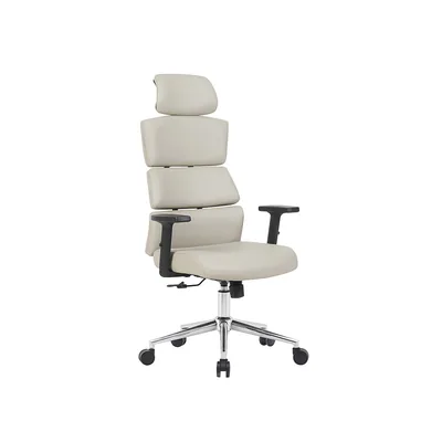 Q-CONNECT Silla Q-Connect Direccion Aurea Similpiel Alt Max 1400 MM Anc 520 MM Prof 510 MM Ruedas Premium Gris