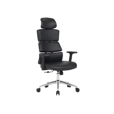 Q-CONNECT Silla Q-Connect Direccion Aurea Similpiel Alt Max 1400 MM Anc 520 MM Prof 510 MM Ruedas Premium Negro