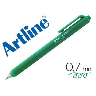 ARTLINE Boligrafo Artline J-pop Eco Green Retractil Tinta Gel 0,7 MM Verde