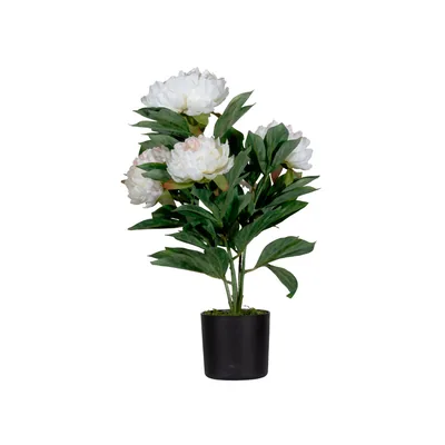 PAPERFLOW Flor Artificial Paperflow Peonia Blanca 55 CM