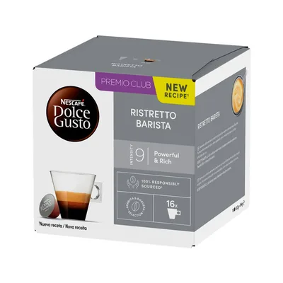 NESCAFE Cafe Dolce Gusto Ristretto Barista Intensidad 9 Caja de 16 Capsulas