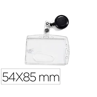 Q-CONNECT Identificador Q-Connect con Cordon Extensible Uso Vertical/horizontal 54X85 MM