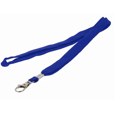 Q-CONNECT Cordon Plano Q-Connect con Gancho Metalico para Identificadores Color Azul