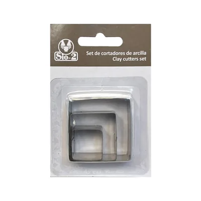 SIO-2 Cortador Metalico SIO-2 Cuadrado Set de 3 Piezas