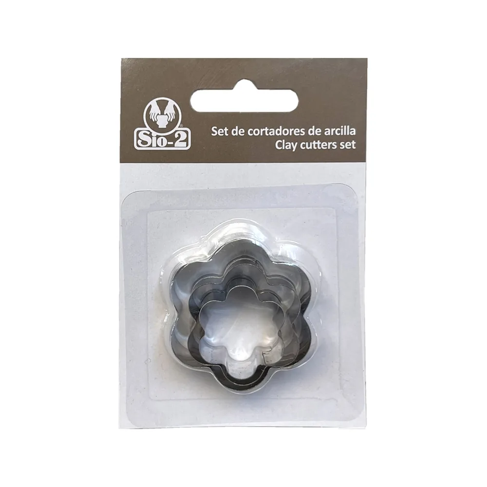 Cortador Metalico SIO-2 Flor Set de 3 Piezas
