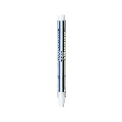 TOMBOW Portagomas Tombow Mono Stick Goma Redonda 6,7 MM Color Blanco Azul y Negro