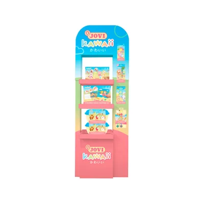 JOVI Expositor de Suelo Jovi Serie Kawaii 64 Unidades Surtidas