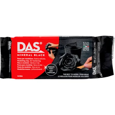 DAS Pasta de Modelar Das Mineral 400 GR Color Negro