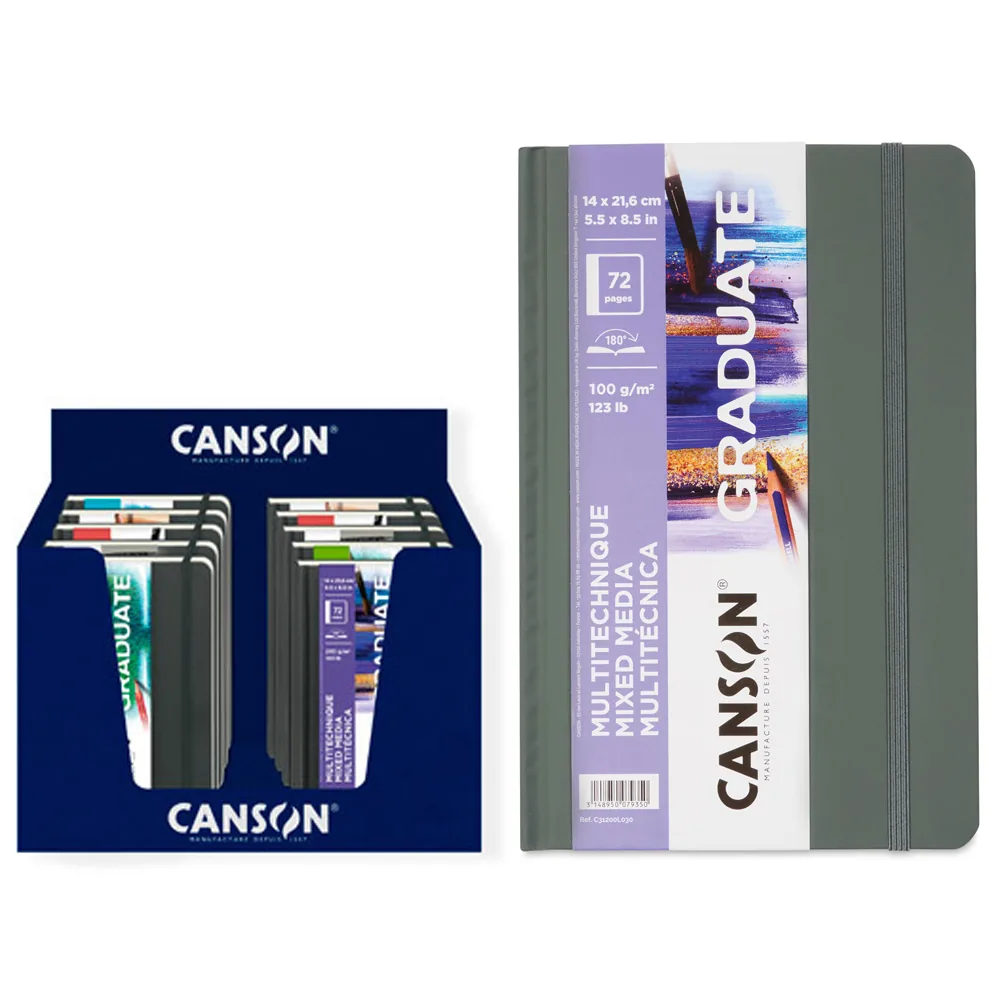 Cuaderno de Bocetos Canson Art Books Graduate 140X216 MM 100 G Expositor de 10 Unidades