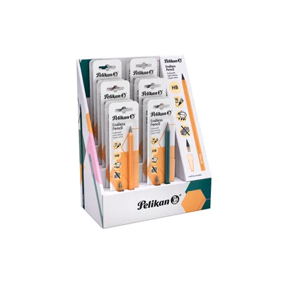 PELIKAN Lapiz de Grafito Infinito Pelikan Cuerpo Aluminio Expositor de 12 Unidades