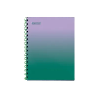 MIQUELRIUS Cuaderno Espiral Miquelrius DIN A4 80 Hojas Cuadro 5 MM 90 GR Gradient Lavanda/verde