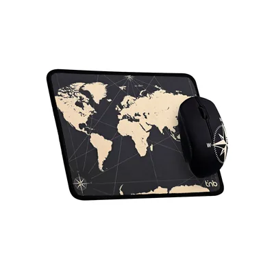 TNB Alfombrilla de Raton + Raton Inalambrico Tnb Travel Optico 1600 Dpi