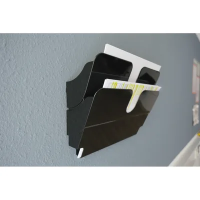 DURABLE Expositor de Mural Durable Flexiplus A4 Horizontal Doble Magnetico Negro