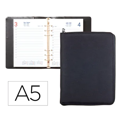 LIDERPAPEL Agenda Encuadernada Liderpapel 2027 Tarento 15X21 CM Dia Pagina Bilingue 70G Papel Fsc