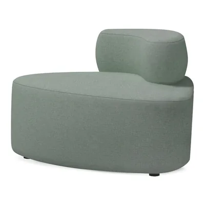 ROCADA Modulo Rocada Volga-b Triangular Respaldo Total Tapizado Gris 115X85X62 CM