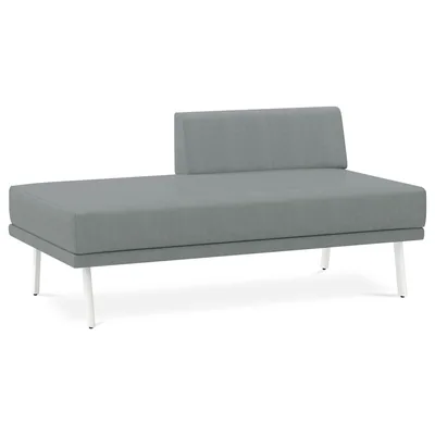 ROCADA Modulo Rocada Ural-br Rectangular Largo Respaldo Derecha Tapizado Gris 138X74X72 CM